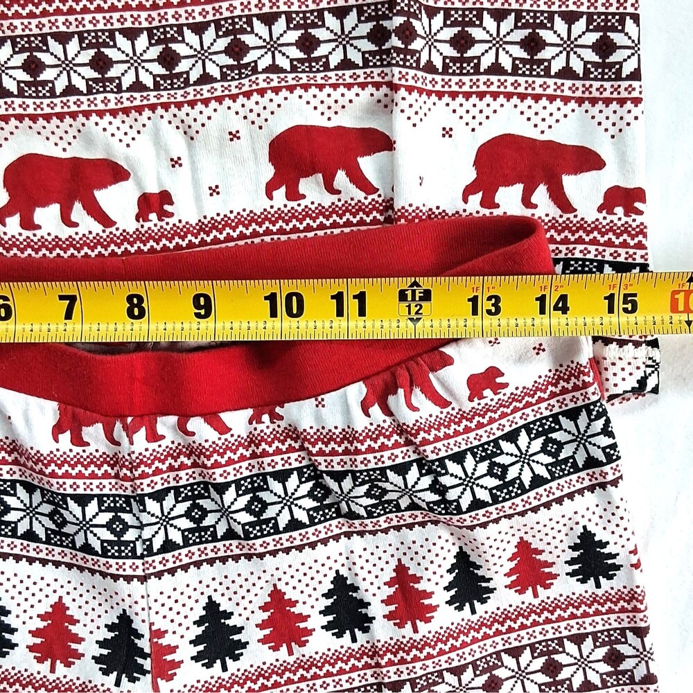 Wondershop Womens S 2 Pc Cotton Knit Fair Isle Polar Bear Christmas Pajama Set - Picture 7 of 9